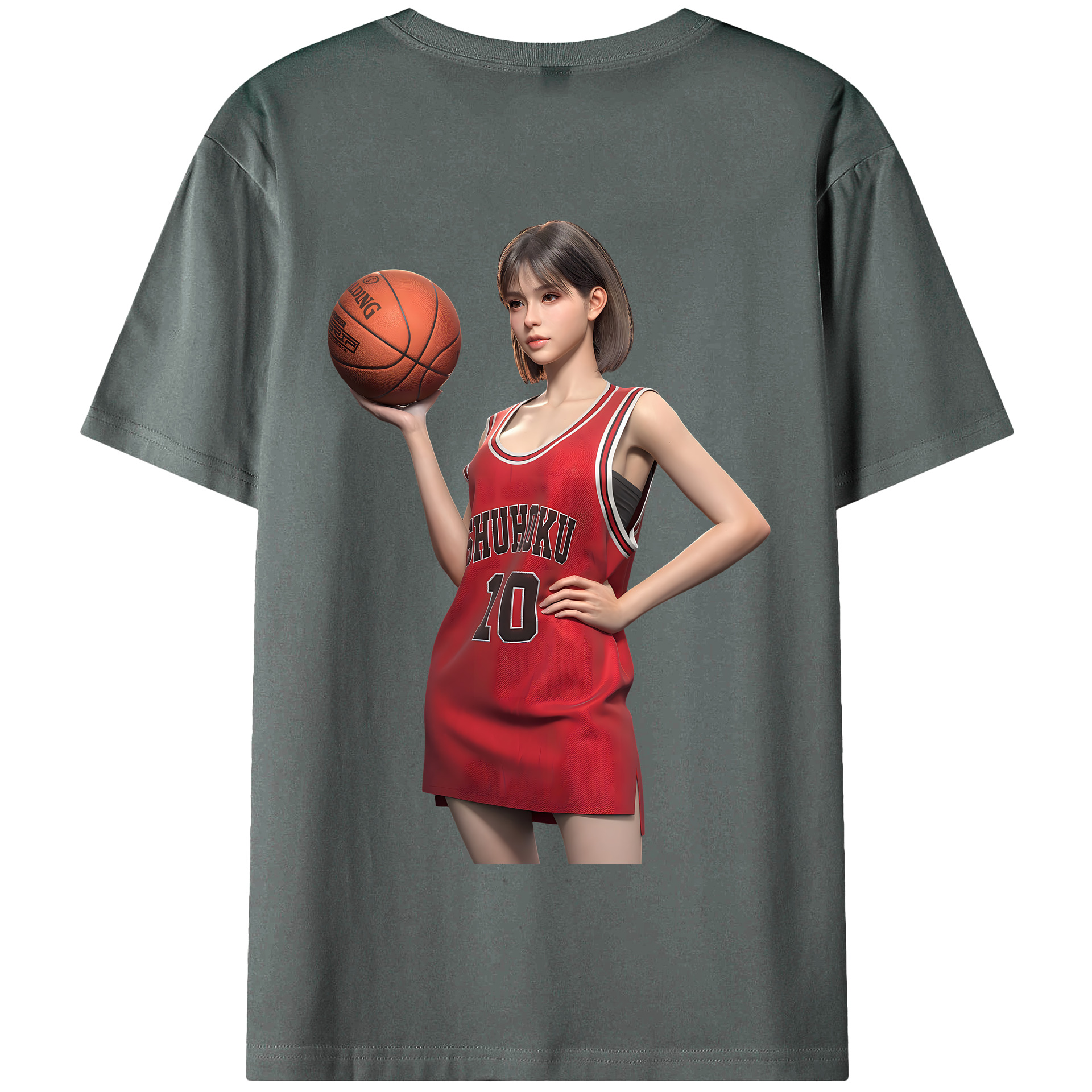 SLAM DUNK／スラムダンク 綿100％半袖Tシャツ（背面プリント）